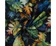 French Terry Digital Print - Leaves, Black