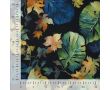French Terry Digital Print - Leaves, Black