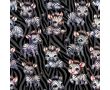 French Terry Digital Print - Cute Zebra, Black