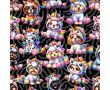 French Terry Digital Print - Unicorn Dogs