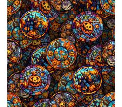 French Terry Digital Print - Stained Glass