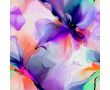French Terry Digital Print - Abstract Flowers, Multicolor