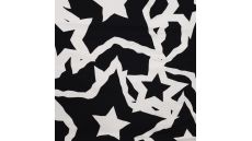 French Terry Digital Print - Stars, Ecru