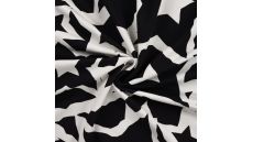 French Terry Digital Print - Stars, Ecru