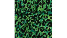 French Terry Digital Print - Leopard, Grass