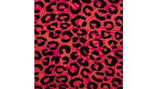 French Terry Digital Print - Leopard, Salmon