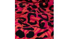 French Terry Digital Print - Leopard, Salmon