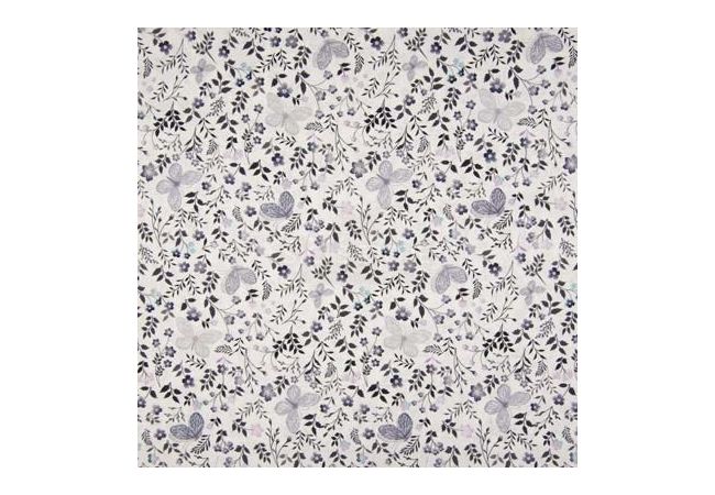Cotton Voile Digital - Flowers, Lilac