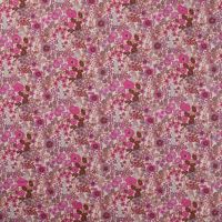 Cotton Voile Digital - Flowers, Fuchsia