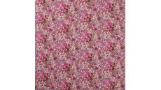 Cotton Voile Digital - Flowers, Fuchsia