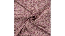 Cotton Voile Digital - Flowers, Fuchsia