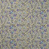 Cotton Voile Digital - Flowers, Lilac