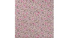 Cotton Voile Digital - Flowers, Fuchsia