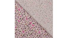 Cotton Voile Digital - Flowers, Fuchsia