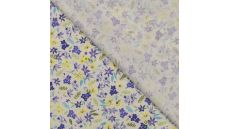 Cotton Voile Digital - Flowers, Lilac