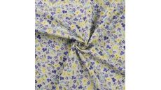 Cotton Voile Digital - Flowers, Lilac