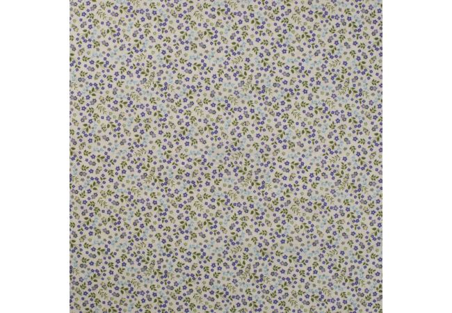 Cotton Voile Digital - Flowers, Lilac