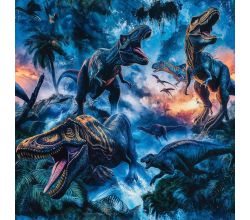 Jogging Digital Print - Dinos, Royal