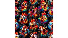 Jogging Digital Print - Crazy Chicken