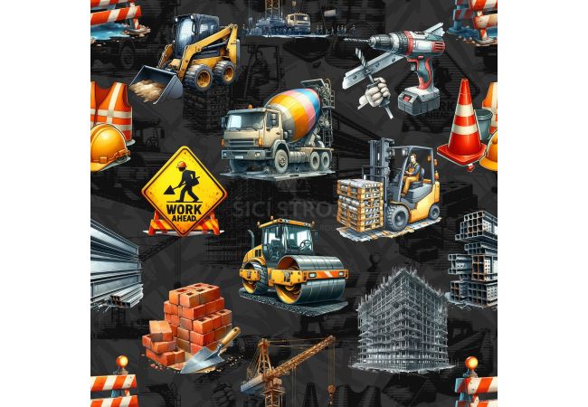 Jogging Digital Print - Construction