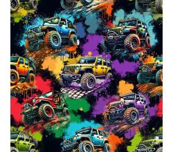 Jogging Digital Print - Monster Trucks