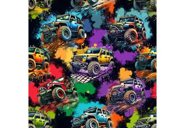 Jogging Digital Print - Monster Trucks