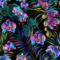 Jogging Digital Print - Orchids
