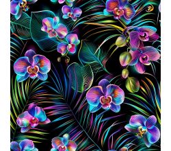 Jogging Digital Print - Orchids