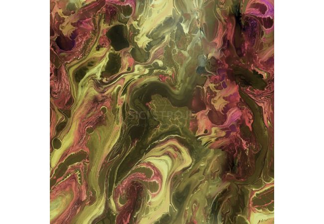 Soft Shell "Rainy" Print - Swirl, Army