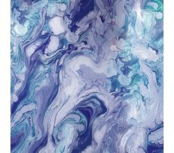 Soft Shell "Rainy" Print - Swirl, Lavender