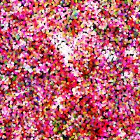 Soft Shell "Rainy" Print - Confetti, Fuchsia