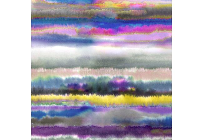 Soft Shell "Rainy" Print - Waves, Cyclam