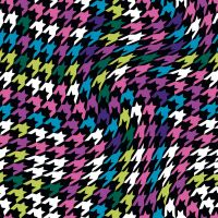 Soft Shell "Rainy" Print - Houndstooth, Fuchsia
