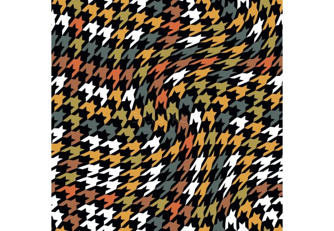 Soft Shell "Rainy" Print - Houndstooth, Green