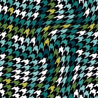 Soft Shell "Rainy" Print - Houndstooth, Bottle