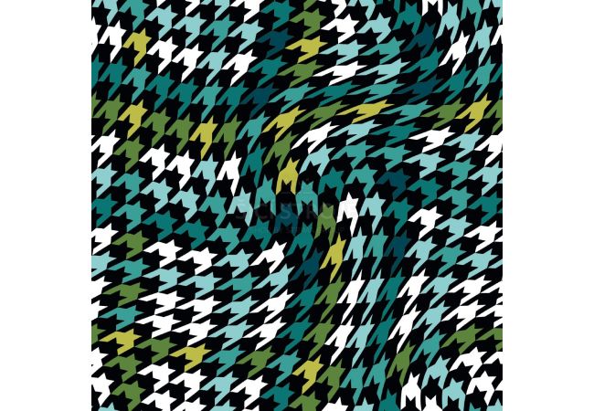 Soft Shell "Rainy" Print - Houndstooth, Bottle