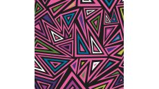 Soft Shell "Rainy" Print - Triangles, Fuchsia