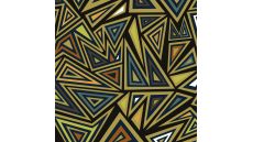 Soft Shell "Rainy" Print - Triangles, Khaki