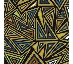 Soft Shell "Rainy" Print - Triangles, Khaki