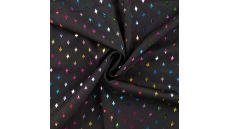 Soft Shell Foil Print - Diamonds, Black Multi Foil