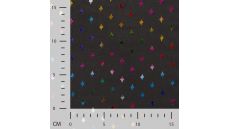 Soft Shell Foil Print - Diamonds, Black Multi Foil