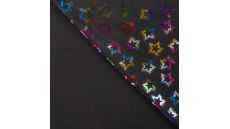 Soft Shell Foil Print - Stars, Black