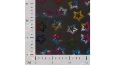 Soft Shell Foil Print - Stars, Black