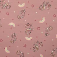 Soft Shell Print - Unicorn, Old Pink