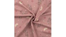 Soft Shell Print - Unicorn, Old Pink