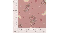 Soft Shell Print - Unicorn, Old Pink