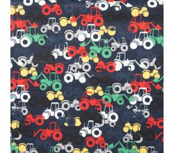 Soft Shell Print - Tractors, Black