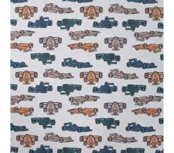 Soft Shell Digital - Race Cars, Caramel