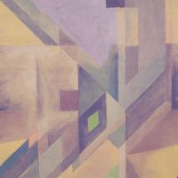 Half Panama Digital - Diagonal Graphic, Lilac