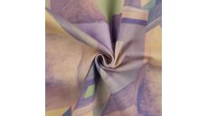 Half Panama Digital - Diagonal Graphic, Lilac